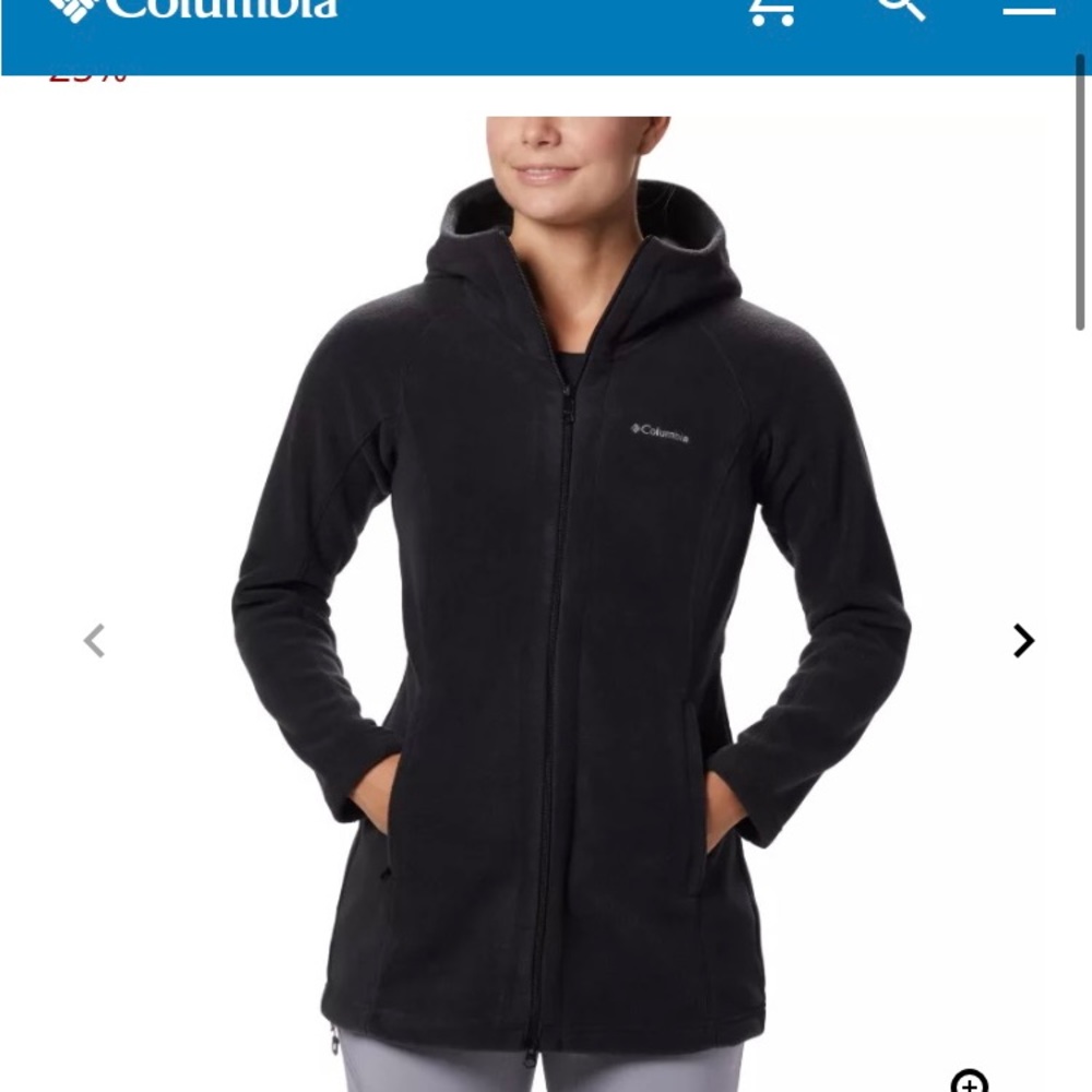 Colombia Woman’s Mount Cannon Long Fleece Hoodie ~ NWT